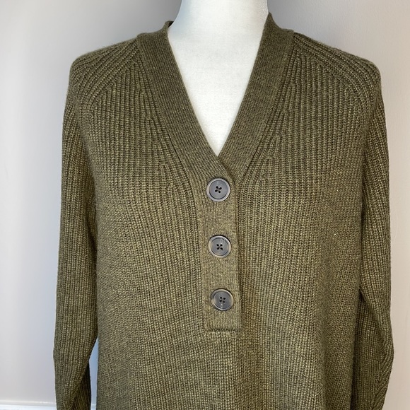 Madewell Henley Sweater Dress. NWT - Picture 2 of 9